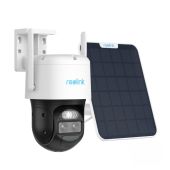 Reolink TrackMix -  2K Dual-Lens Solar/Battery-Powered Outdoor WiFi PTZ Camera with Auto Tracking & Spotlights 