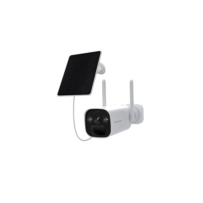 Foscam BP4 - 2K 4MP Outdoor Battery WiFi IP Security Camera with Solar Panel & Spotlights 