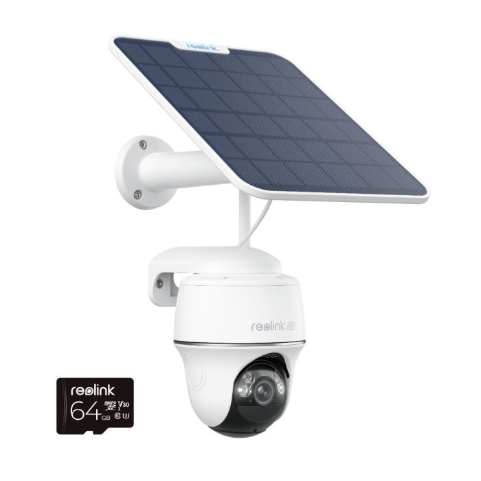 Reolink Argus PT Ultra - 4K 8MP Battery/Solar-Powered Dual-Band WiFi Outdoor Security Camera with Spotlights