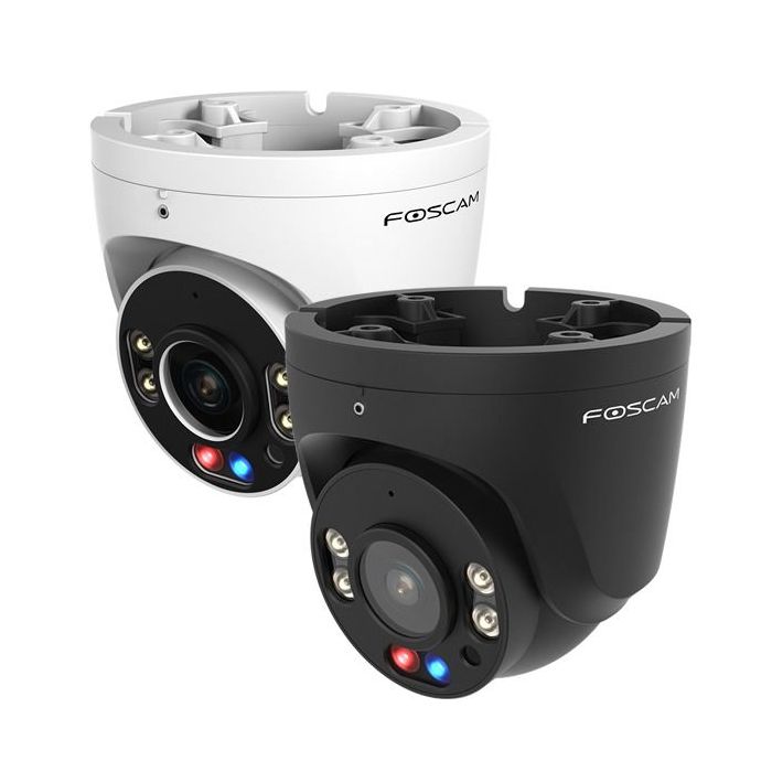 Foscam W5EP - 3K 5MP Outdoor PoE IP Security Camera with AI Human/Vehicle Detection, Flashing Red & Blue Lights and 2-Way Audio